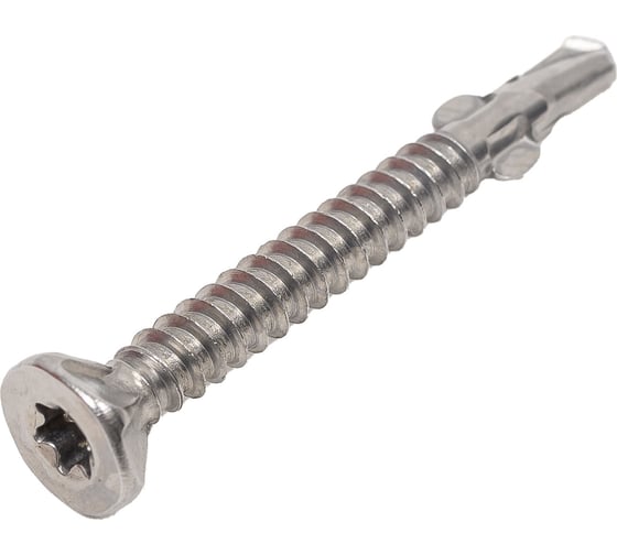 Саморез TULSTOR Wing Screw флюгель, дерево-металл, нержавеющий, ; TX 25 4,8x45 упаковка 400 шт. 404845