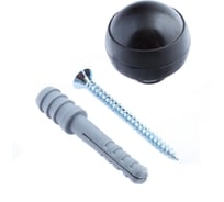 Напольный ограничитель двери Element пласт. 8х60 черный 1 шт 018040