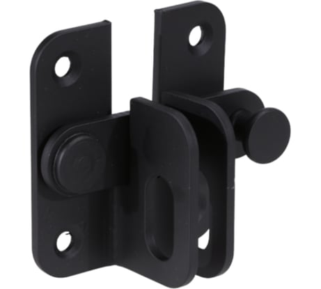 Щеколда дверная с проушиной Домарт (65) черный 171129