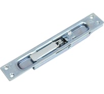 Шпингалет торцевой Doorlock NF123.1 оцинкованный, длина хода 18 мм, планка 25x160 мм, резьба М8 06370