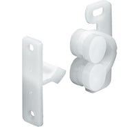 Двойная шариковая защелка Hafele пластик, белая 244.03.700