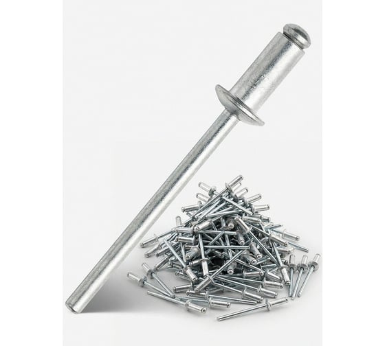 Заклепки алюминиевые KUBIS 3.2x6 мм (толщина 0.5-2 мм), 50 шт 01-04-3206