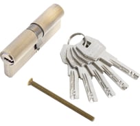 Цилиндровый механизм Стандарт MAX 80 (40x40) AB 5 ключей перф., ключ/ключ 16022