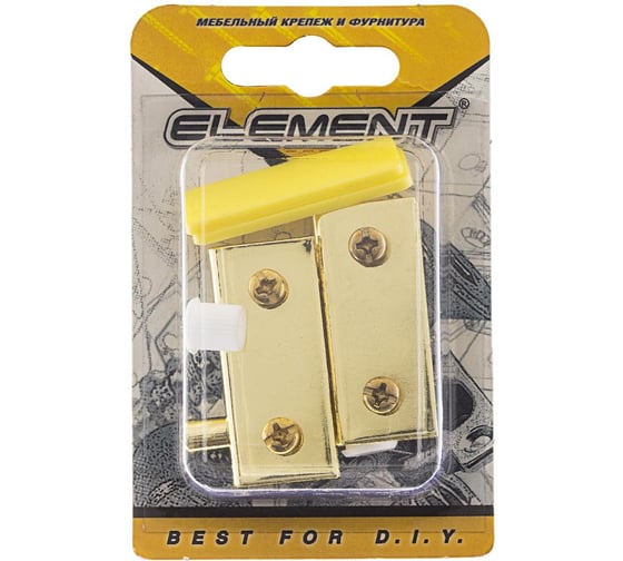 Петли для стеклянных дверей комплект Element золото 1 шт 115040