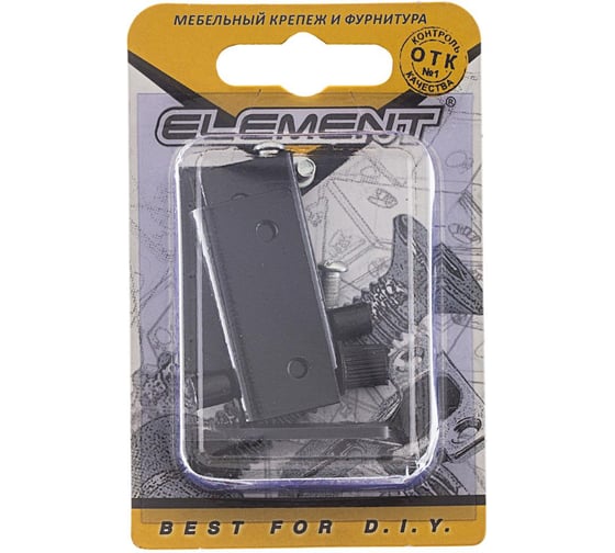 Петли для стеклянных дверей комплект Element черный 1 шт 115030