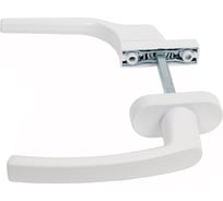 Ручка оконная DORF двухсторонняя, узкая/обычная, алюм., 4-х поз, белая ГУ-40 RSK4/2УП