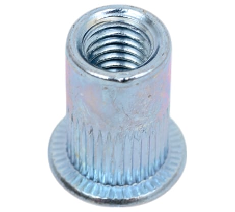 Заклёпка резьбовая с насечкой BEFAST М6x15 цинк, стандарт борт, 50 шт ZG061550S