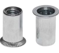 Заклёпка резьбовая с насечкой BEFAST М8x18.5 цинк, потайной борт, 400 шт ZG0816400S