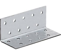 Перфорированная угловая пластина Suki 40x40x100x2 мм, хром 158420