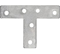 Перфорированная Т-образная пластина Suki 70x35x15x1.8 мм, белый цинк 158280