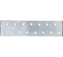 Перфорированная прямая пластина Suki 40x160x2 мм, белый цинк 158140