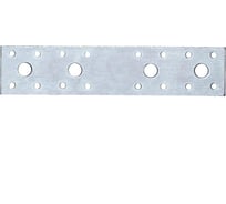 Перфорированная прямая пластина Suki 180x40x3 мм, белый цинк 158190