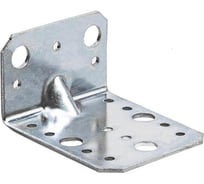 Перфорированная угловая пластина Suki 50x90x75x2.5 мм, усиленная, белый цинк 164910