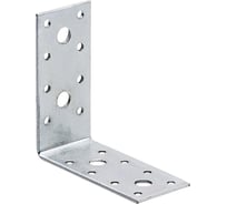 Перфорированная угловая пластина Suki 90x90x40x2.75 мм, белый цинк 158390