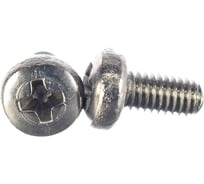 Винт КРЕП-КОМП полуцилиндрическая головка, нержавейка DIN7985 А2 3х6 100шт вцн36мф
