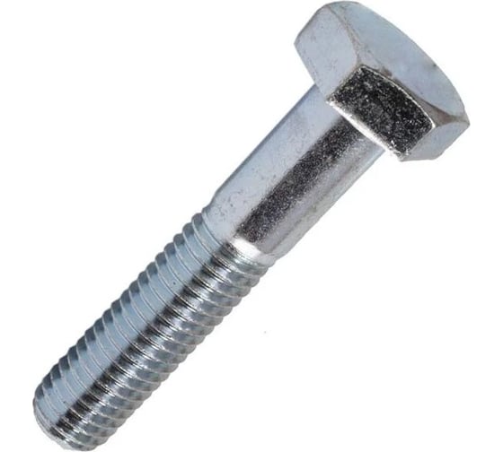 Болт STARFIX М12x60 мм, шестигр., цинк, кл.пр. 5.8, DIN 933, 20 шт., неполная резьба SMC1-69918-20 1