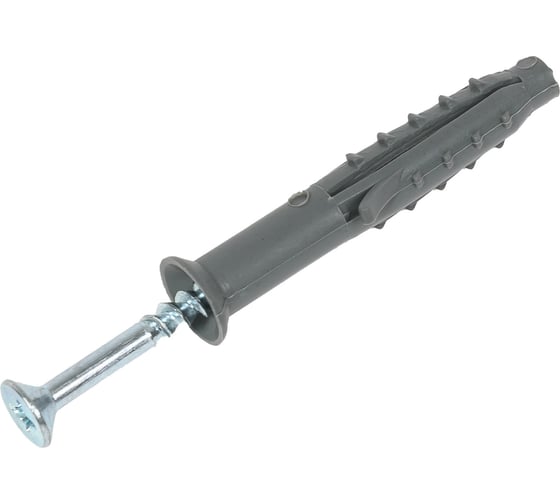 Дюбель-гвоздь с усом STARFIX 6x40 мм, полипропилен, потай, 50 шт. SMP2-18216-50