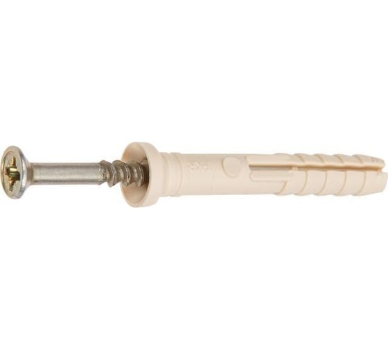 Дюбель-гвоздь STARFIX 6x80 мм, нейлон, потай, 100 шт. SMC3-38256-100 1