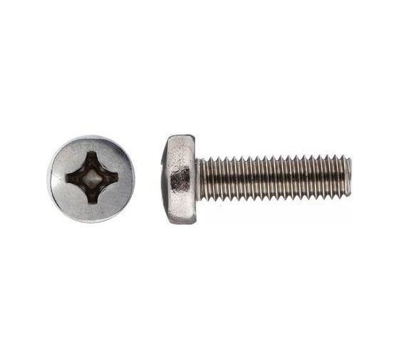 Винт STARFIX М3x30 полусфера, нерж.сталь (А2), DIN 7985, 50 шт. SMZ1-31156-50 1
