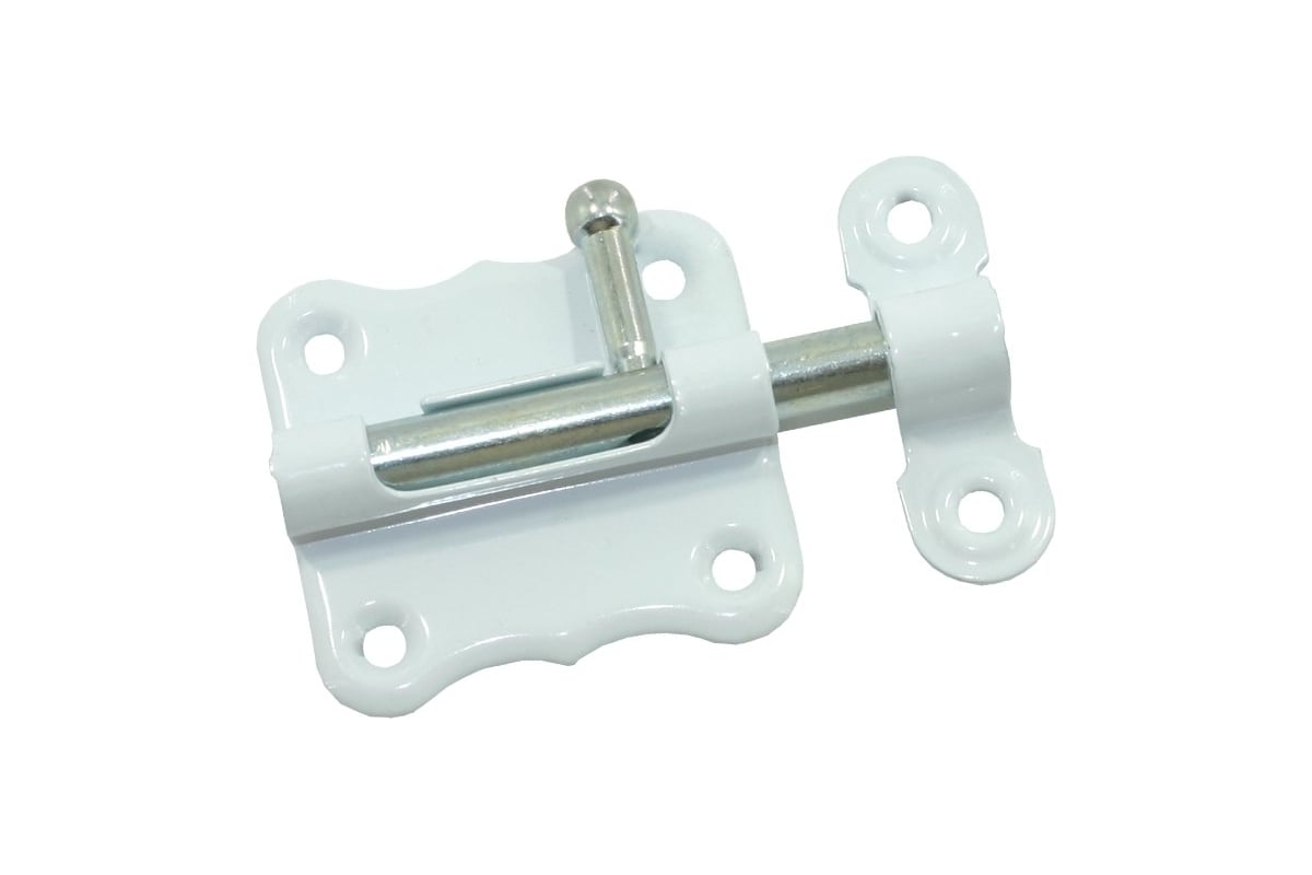 Задвижка накладная Металлист ЗТ2 пол. белый, 100 шт. 0000000000044 ...