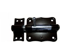 Задвижка накладная Металлист ЗТ2 пол. черный, 100 шт. 0000000001562