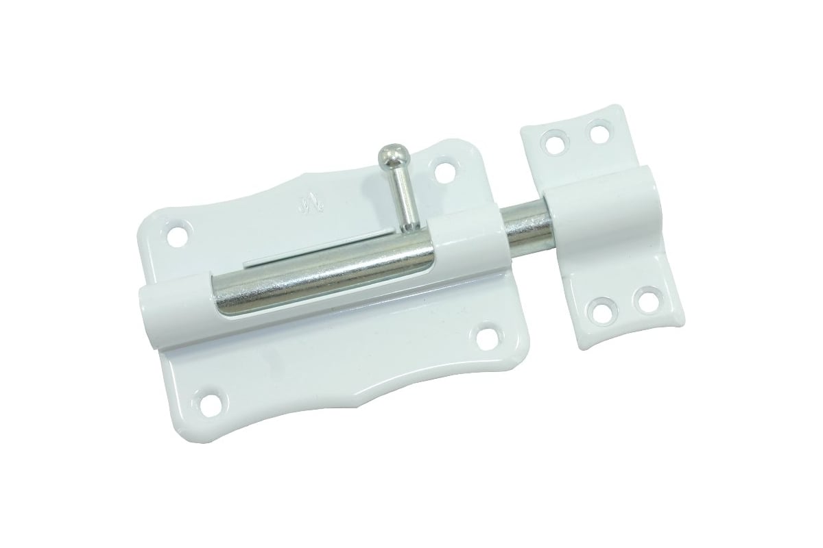 Задвижка накладная Металлист ЗТ2-85 пол. белый, 30 шт. 0000000000780 ...