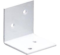 Крепежный широкий уголок Suki 40x40x40x2,0мм белый 1 шт 159300