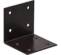 Крепежный широкий уголок Suki 60x60x60x2,0мм коричневый 1 шт 159330