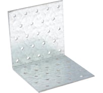 Перфорированная угловая пластина Suki 100x100x100x2,5 мм белый цинк 1 шт 158410