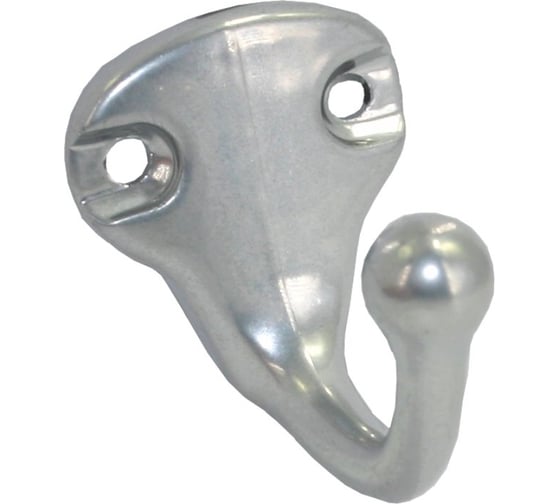 Крючок-вешалка Металлист №46 хром эффект, 100 шт. 0000000001369 1