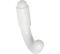 Крючок-вешалка Металлист №54 пластмасса белая, 100 шт. 0000000001426