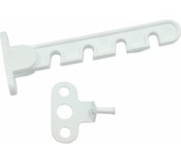 Ограничитель открывания окна Металлист L-105 мм, белый, пластмасса, 50 шт. 0000000001130