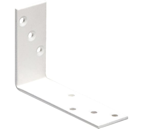 Крепежный уголок Suki 80x120x35x4,0 мм белый 1 шт 159240