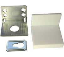 Подвеска мебельная Металлист 32х42х45 мм, с накладкой белая/цинк, 100 шт. 0000000001747