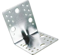 Уголок крепёжный Металлист 105х105х90х2.5 мм, усил. цинк, 25 шт. 0000000000564