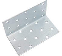 Уголок крепёжный Металлист 50х50х50 мм, цинк, 100 шт. 0000000002186