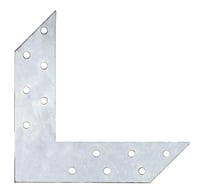 Перфорированный плоский уголок Suki 150x150x35x2,0мм белый цинк 1 шт 158250
