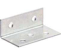 Уголок крепежный широкий Suki 25x40x75x2,0мм белый цинк 1 шт 159260
