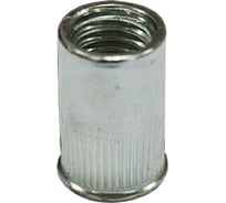 Заклепка-гайка ЦКИ М4х11 плоск. уменьш. рифл. СТ. Ц под пакет 0.5 - 2 мм, 1000 шт. 50392 16331526