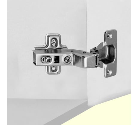 Петля мебельная для угловых дверей Trodos 45 CLIP-ON с доводчиком 111гр, 2шт 314012-3