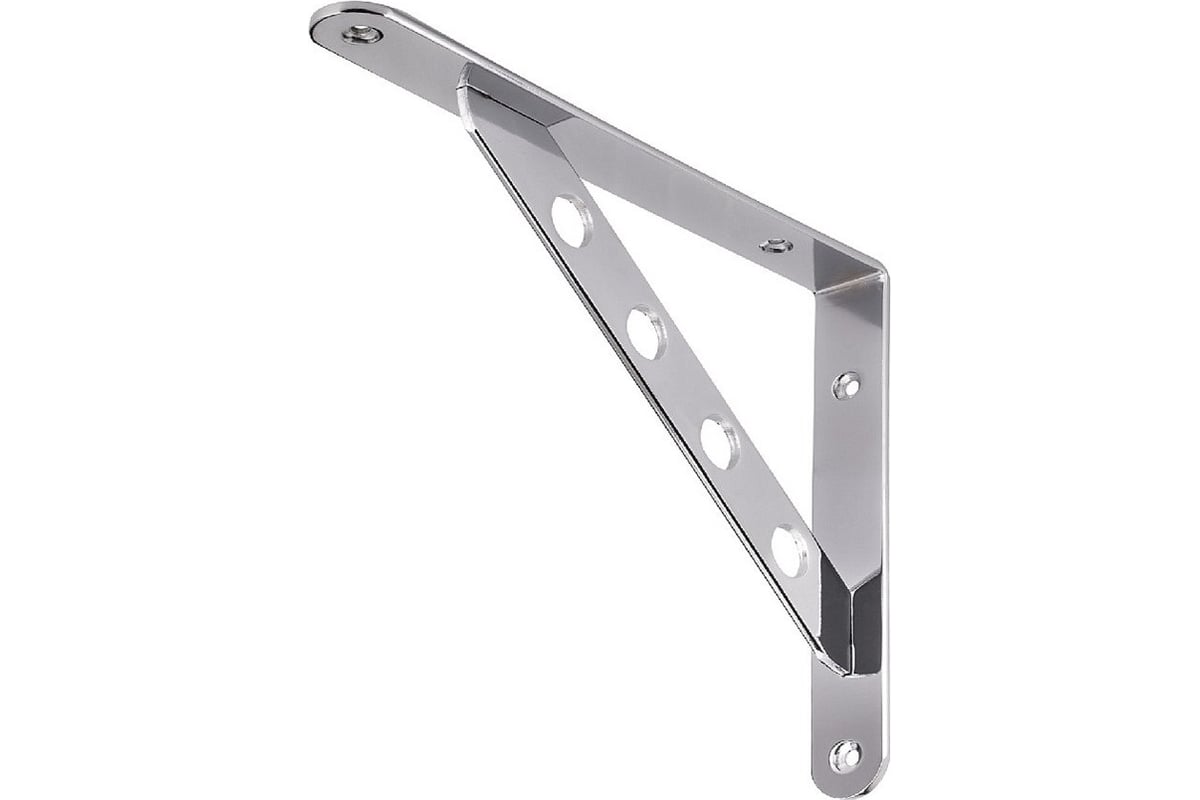 Кронштейн Металлист усиленный, 250х200 мм, хром эффект, 10 шт ...