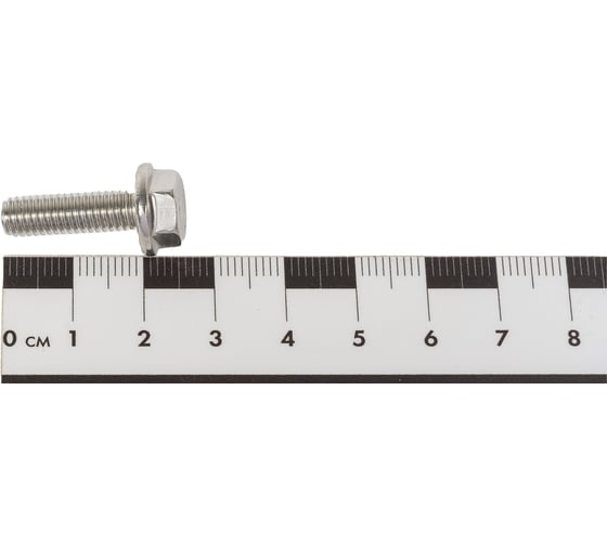 Болт с фланцем Insparion DIN 6921, А2 нержавеющий, М6x20, рифленый (10 шт) С1-00001957