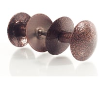 Ручка-кнопка Металлист РК2-1 алюминий, пол. медь, 25 шт. 0000000001464