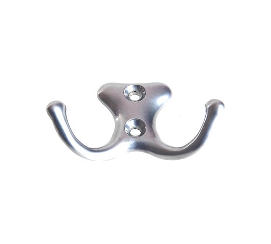 Крючок-вешалка Металлист №21 хром эффект, 100 шт. 0000000000239 1