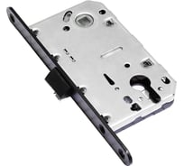 Корпус замка Doorlock V 431/С/50/85/18/Black, черный, под цилиндр, бэксет 50 мм, межосевое расстояние 85 мм, фронтальная планка шириной 18 мм 79122