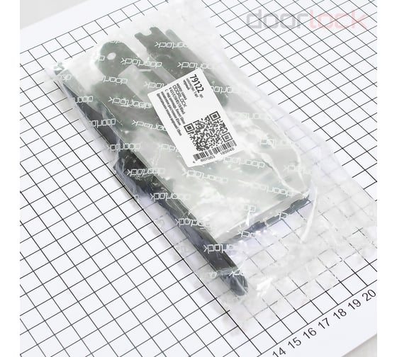 Корпус замка Doorlock V 431/С/50/85/18/Black, черный, под цилиндр, бэксет 50 мм, межосевое расстояние 85 мм, фронтальная планка шириной 18 мм 79122