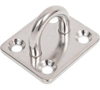 Кронштейн MoyDvor нержавеющий для крепления к потолку, стене, полу, мебели 30х35мм. Обушок для судов. Подвес для качелей, боксерской груши, троса, каната, веревки. Мойдвор. 2ШТ. SAC000311(2)30x35