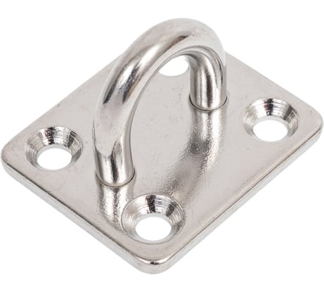 Кронштейн MoyDvor нержавеющий для крепления к потолку, стене, полу, мебели 30х35мм. Обушок для судов. Подвес для качелей, боксерской груши, троса, каната, веревки. Мойдвор. 2ШТ. SAC000311(2)30x35