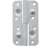 Петля Левша ПН1-130 накладная, противосъемная, белая, правая У1-7739.Бп