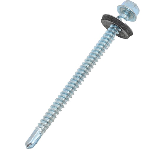 Саморез для крепления кровли STEELREX сверло, цинк 5.5x76, 100 шт. 0119055076B100010008